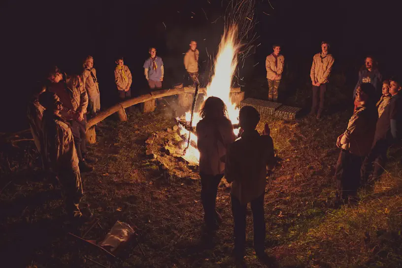 Výroční oheň na Bařince (listopad 2021)